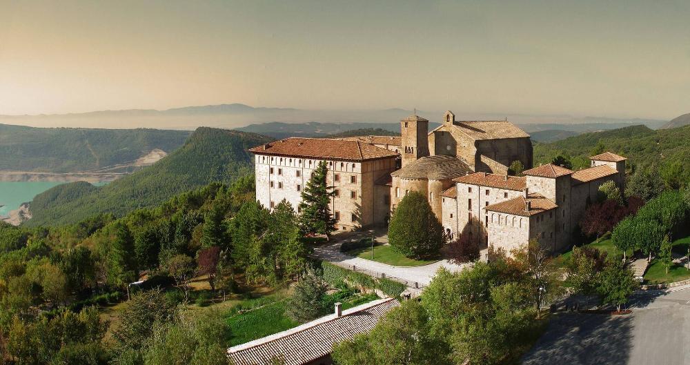 Vista aérea del Monasterio de Leyre